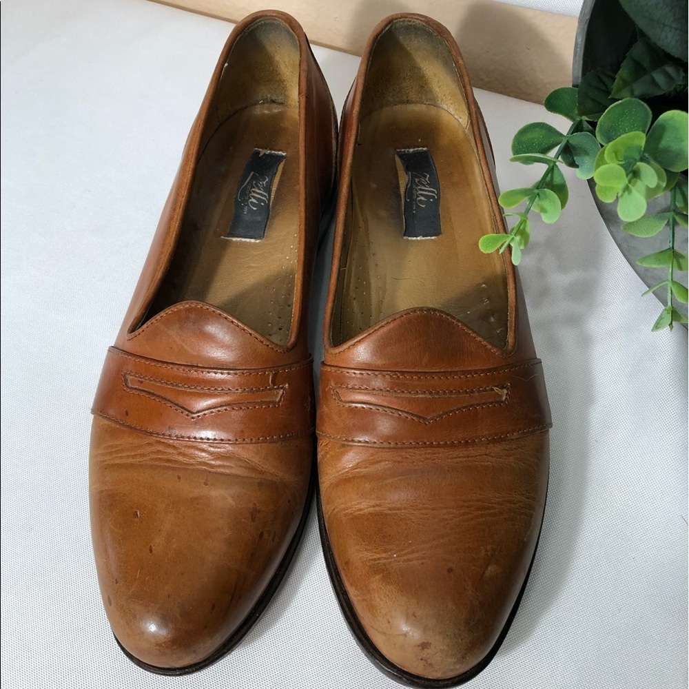 Zelli Brown Leather Loafers